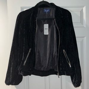 Brand new with tags splendid black velvet jacket size XS